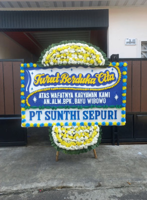 Papan Bunga Duka di Sukagumiwang